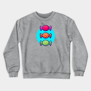 Candy Wrapper Cartoon Illustration Crewneck Sweatshirt